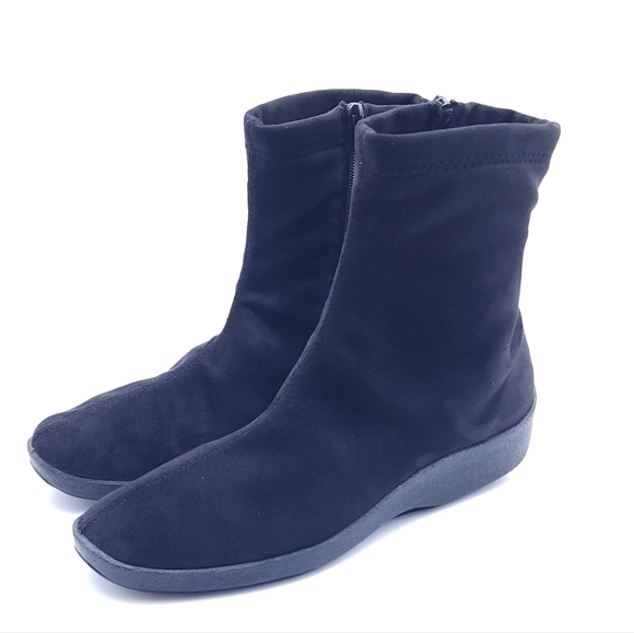 Arcopedico L8 Posh Black Faux Suede Lytech Ankle Boot Lightweight Womens Size 12 - Picture 4 of 10